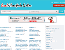 Tablet Screenshot of localclassifiedsonline.com